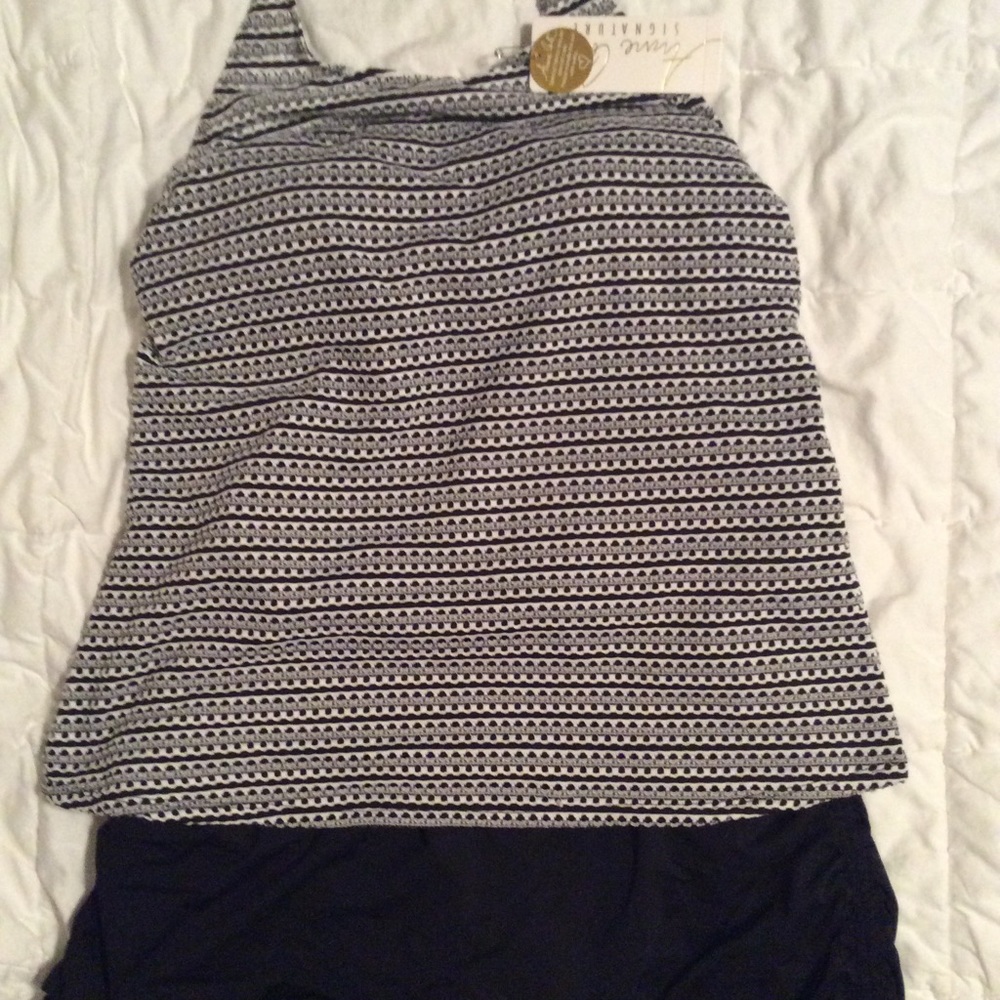 2 piece Anne Cole swimsuit.